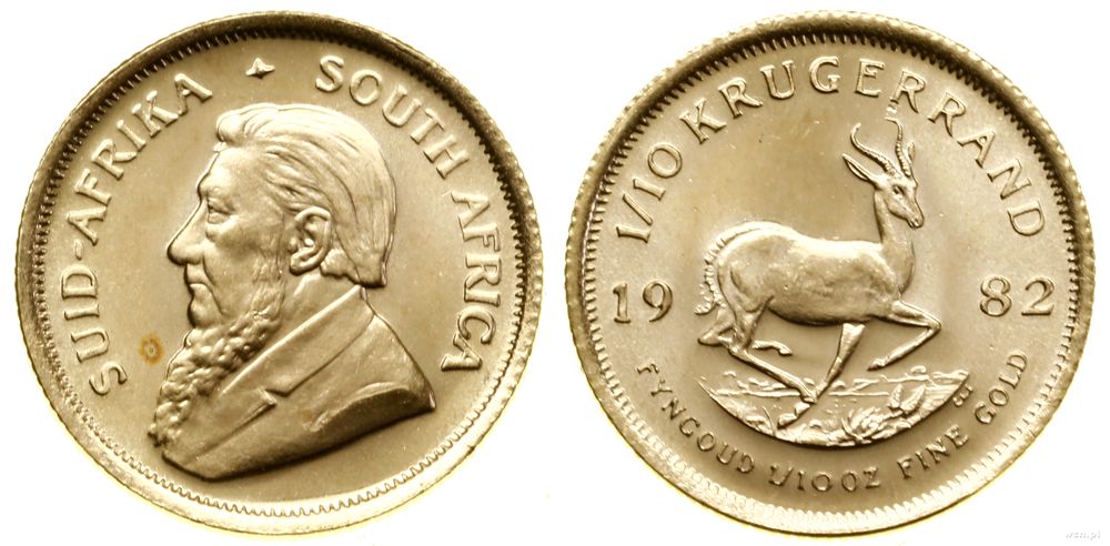 Republika Południowej Afryki, 1/10 krugerranda = 1/10 uncji, 1982
