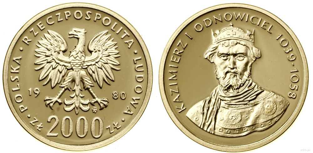 Polska, 2.000 złotych, 1980