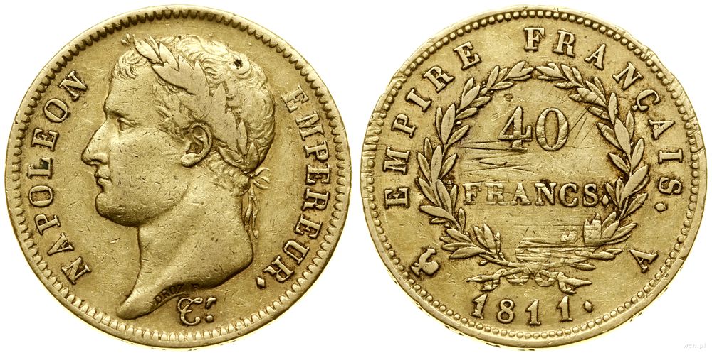 Francja, 40 franków, 1811 A