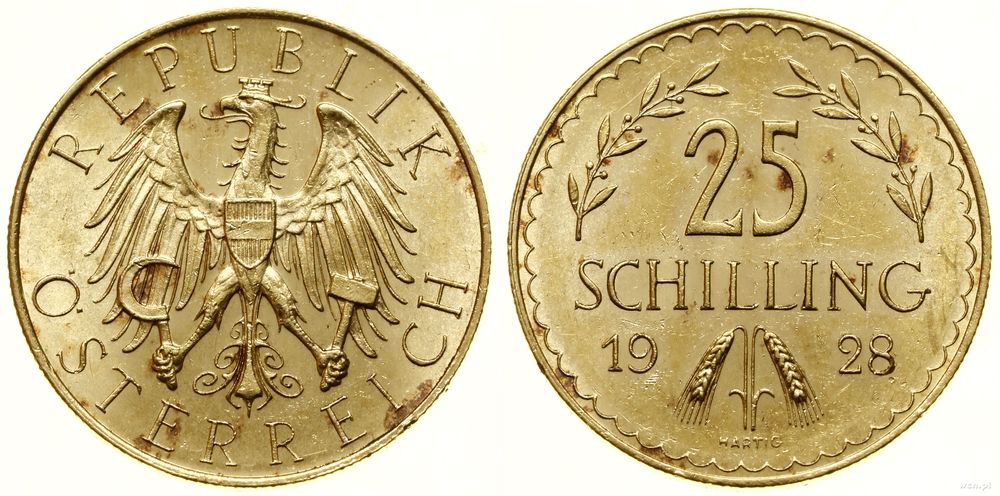 Austria, 25 szylingów, 1928