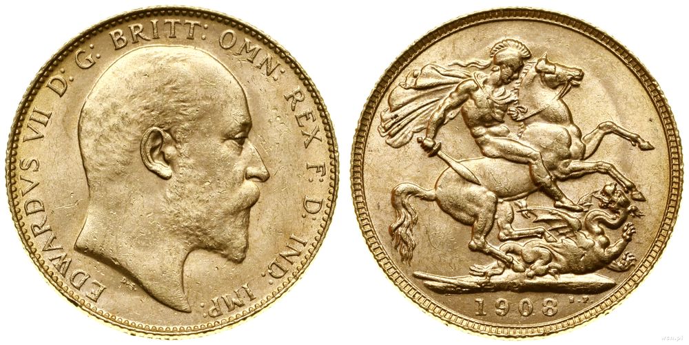 Australia, 1 funt (1 sovereign), 1908 P