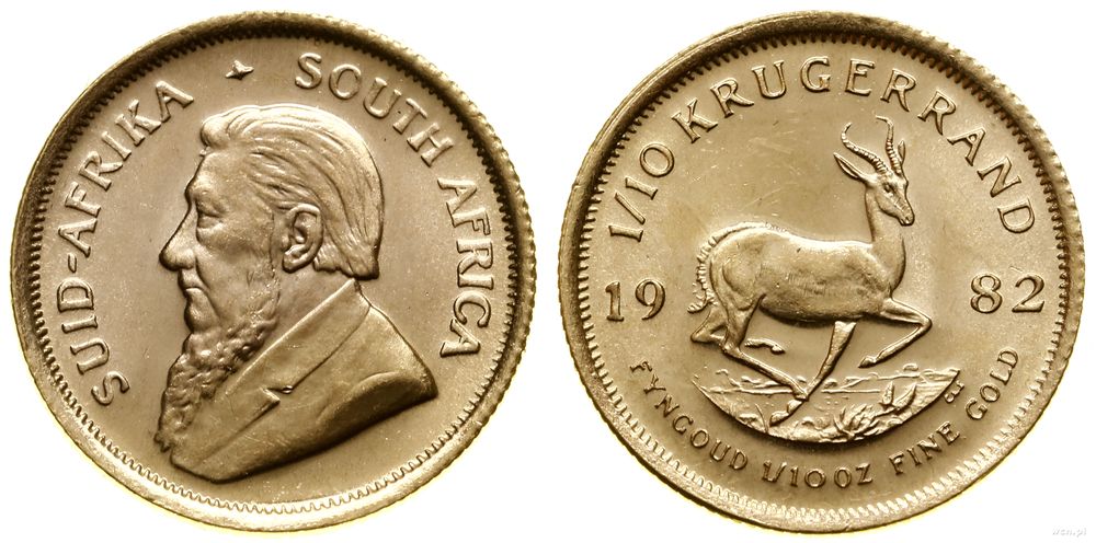 Republika Południowej Afryki, 1/10 krugerranda = 1/10 uncji, 1982