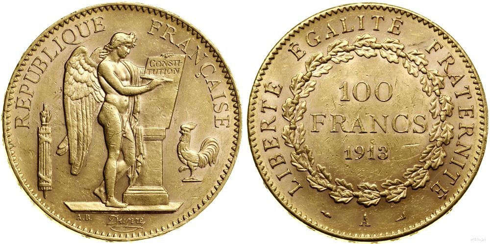 Francja, 100 franków, 1913 A