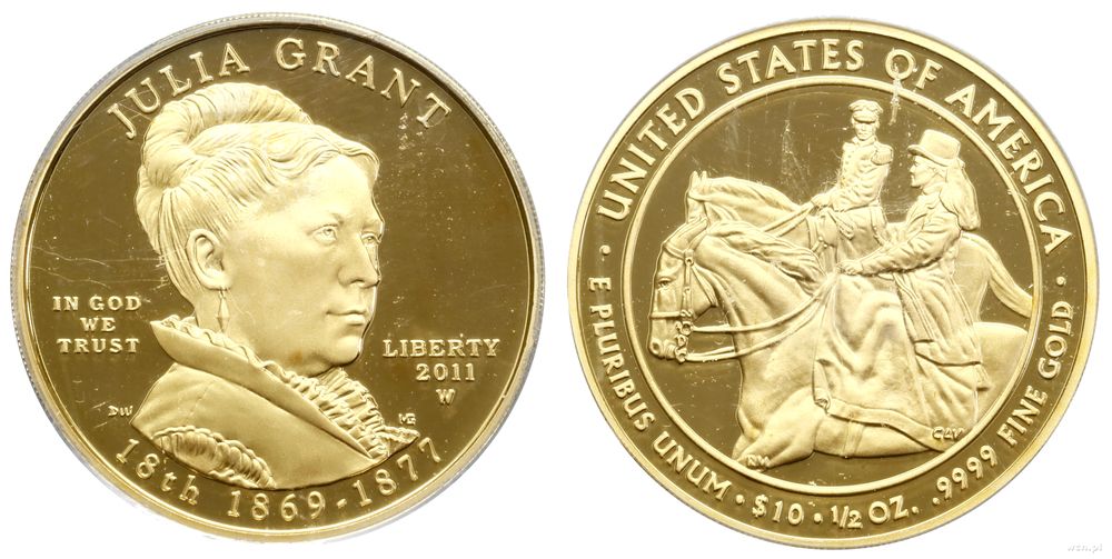 Stany Zjednoczone Ameryki (USA), 10 dolarów = 1/2 uncji, 2011 W