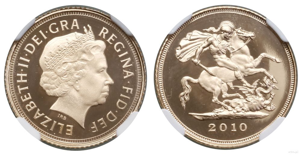 Wielka Brytania, 1/2 funta (1/2 sovereign), 2010