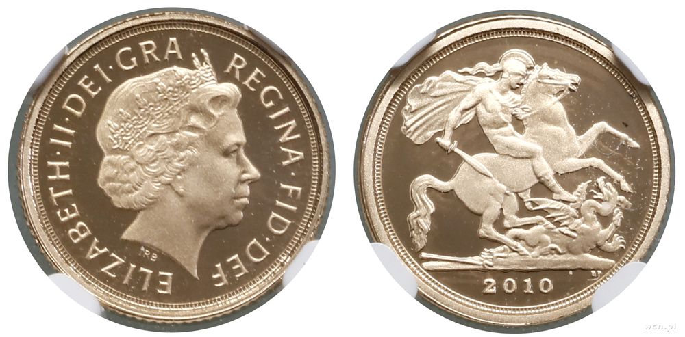 Wielka Brytania, 1/4 funta (1/4 sovereign), 2010