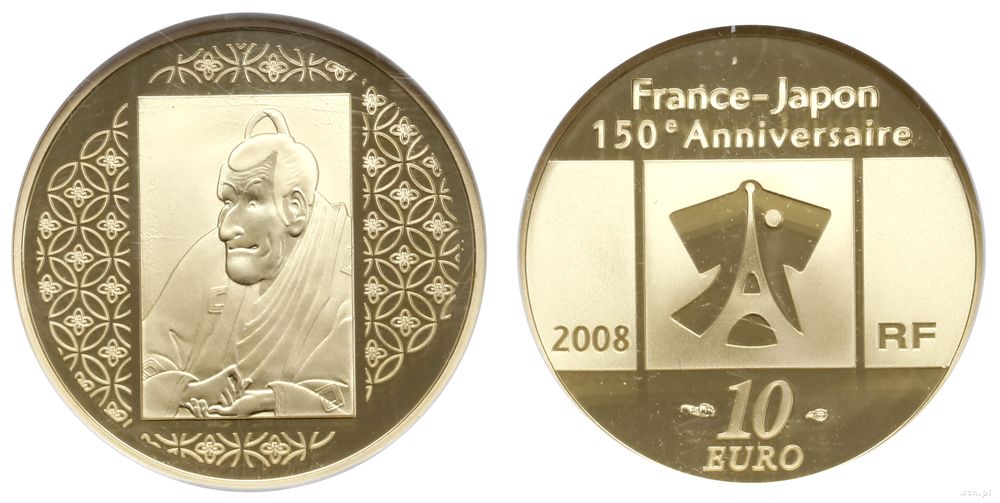 Francja, 10 euro = 1/4 uncji, 2008