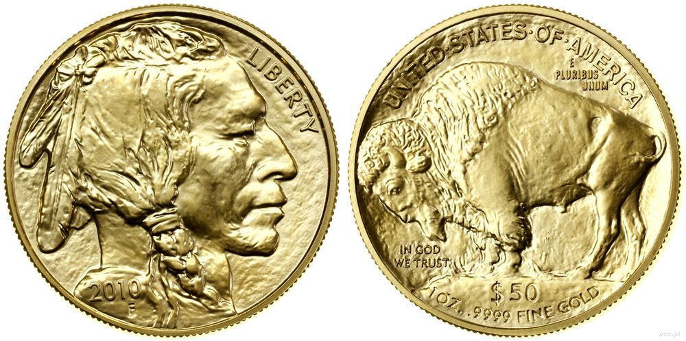 Stany Zjednoczone Ameryki (USA), 50 dolarów = 1 uncja, 2010