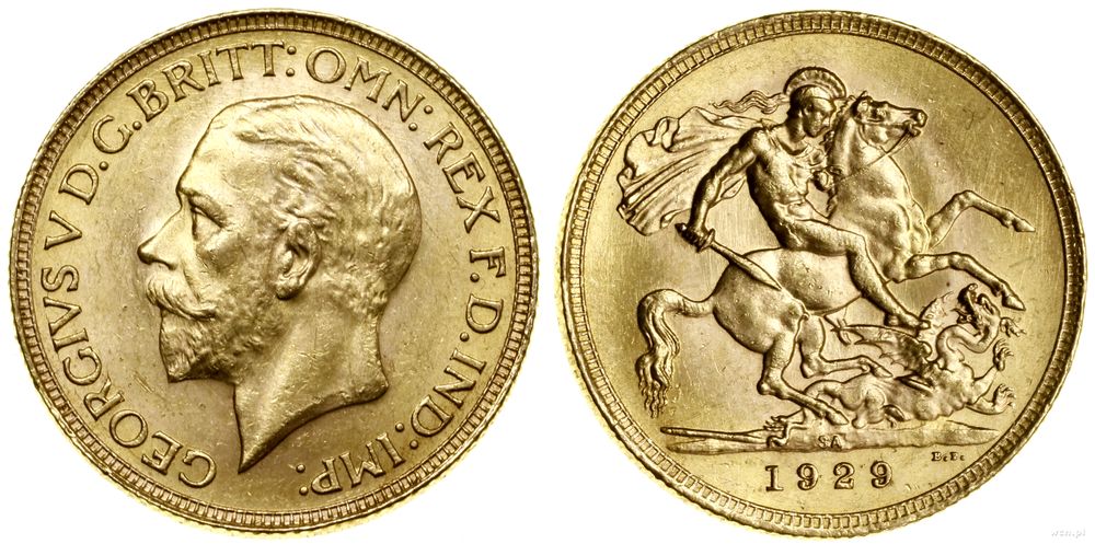 Republika Południowej Afryki, 1 funt (1 sovereign), 1929 SA