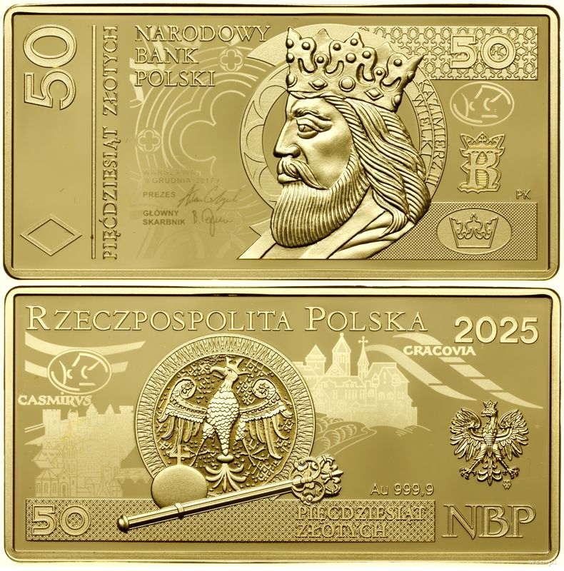 Polska, 50 złotych (1 uncja), 2025