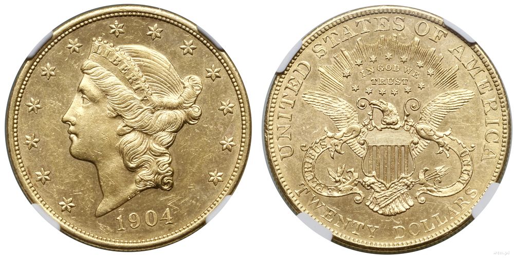 Stany Zjednoczone Ameryki (USA), 20 dolarów, 1904