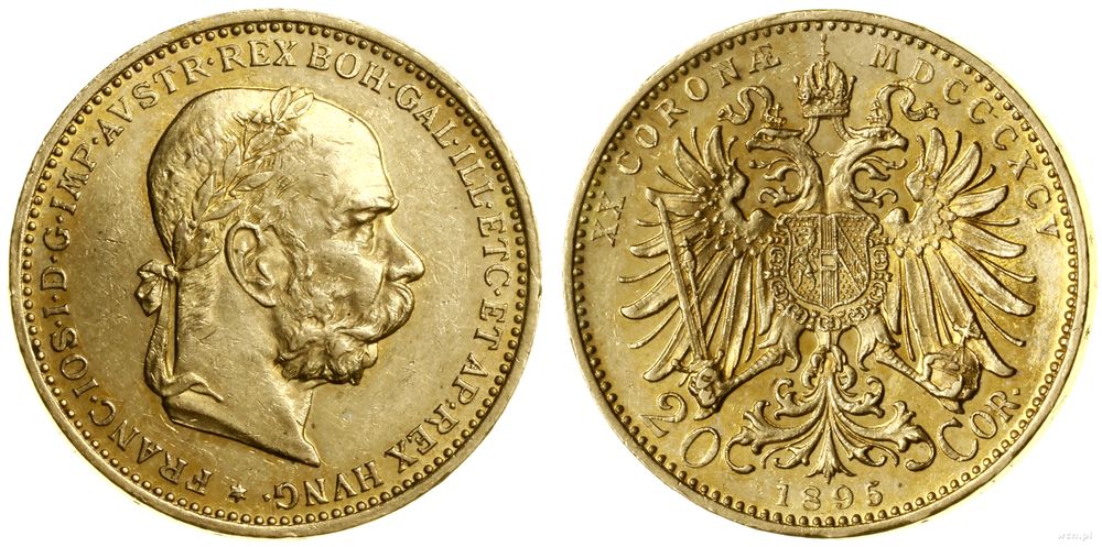 Austria, 20 koron, 1895
