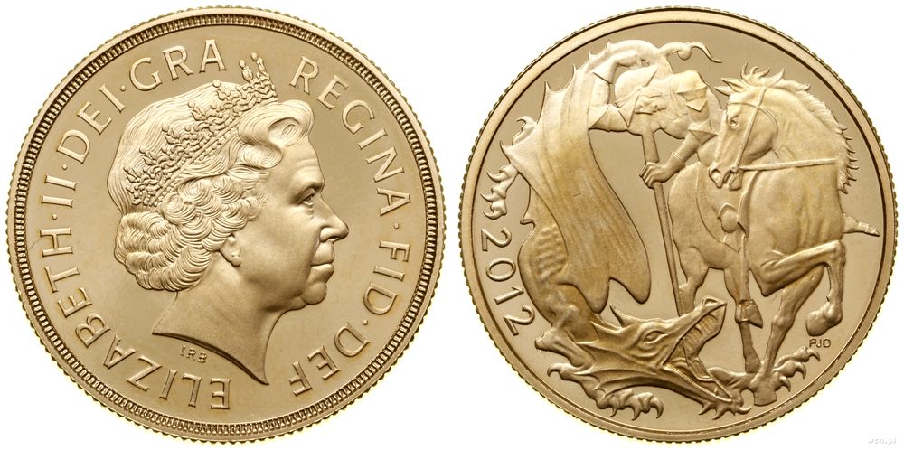 Wielka Brytania, 2 funty (2 sovereigns), 2012
