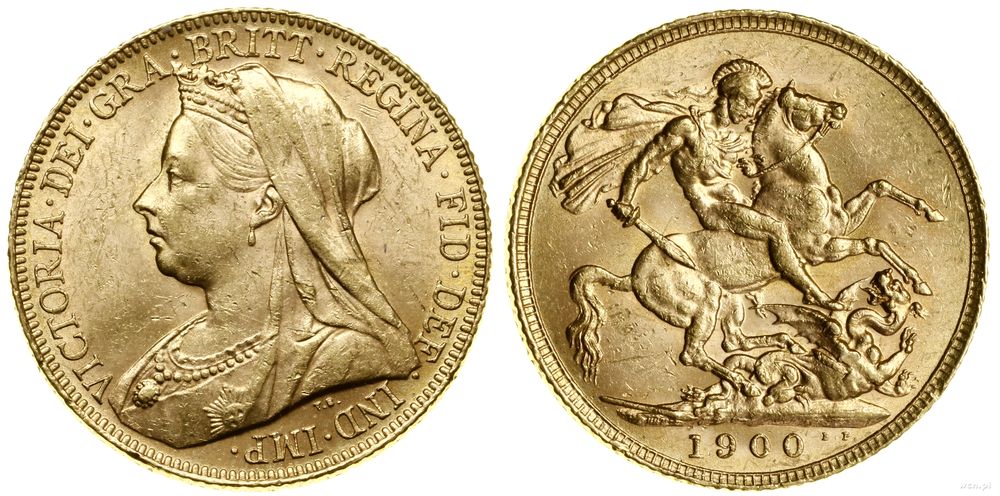 Wielka Brytania, 1 funt (1 sovereign), 1900