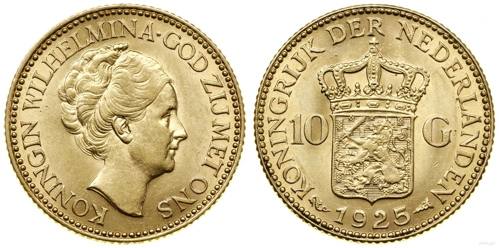 Niderlandy, 10 guldenów, 1925