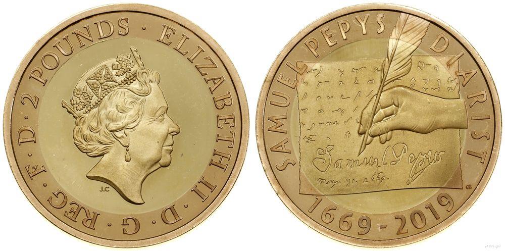 Wielka Brytania, 2 funty (2 sovereigns), 2019