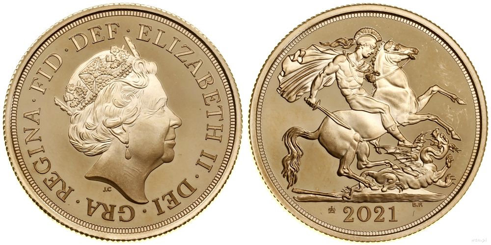 Wielka Brytania, 2 funty (2 sovereigns), 2021