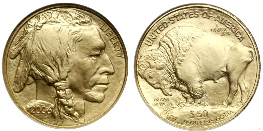 Stany Zjednoczone Ameryki (USA), 50 dolarów = 1 uncja, 2006