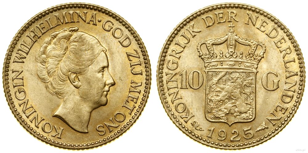 Niderlandy, 10 guldenów, 1925