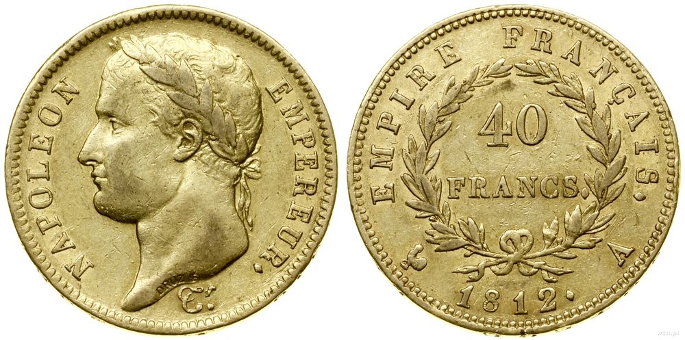 Francja, 40 franków, 1812 A
