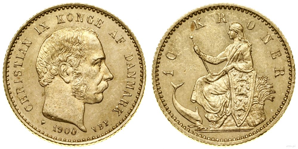 Dania, 10 koron, 1900 VBP