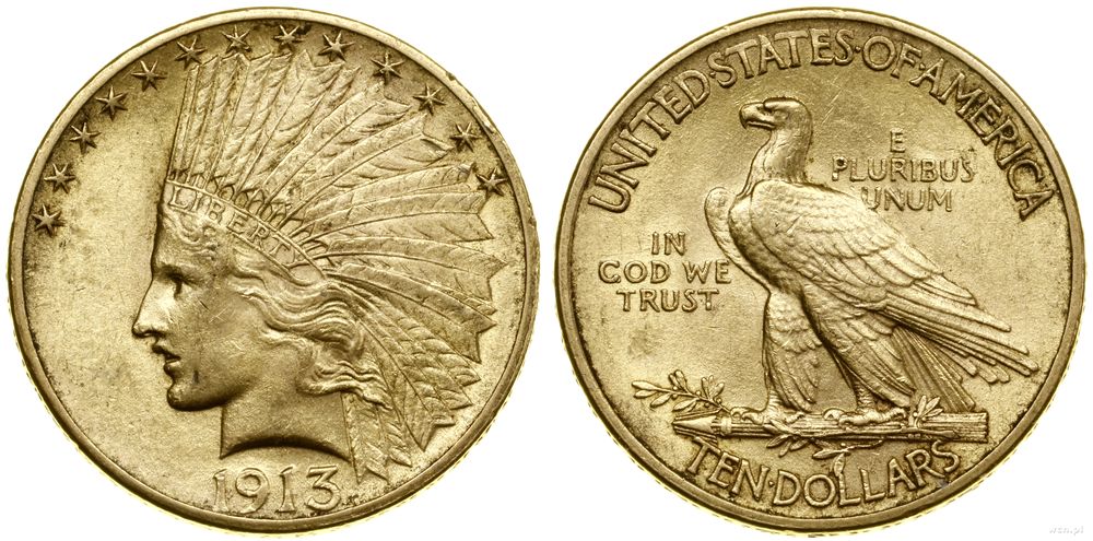 Stany Zjednoczone Ameryki (USA), 10 dolarów, 1913