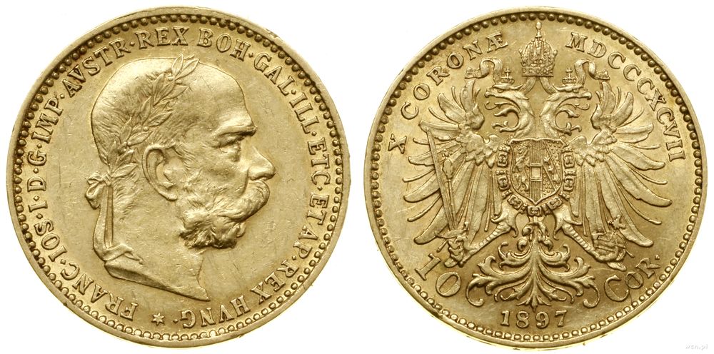 Austria, 10 koron, 1897