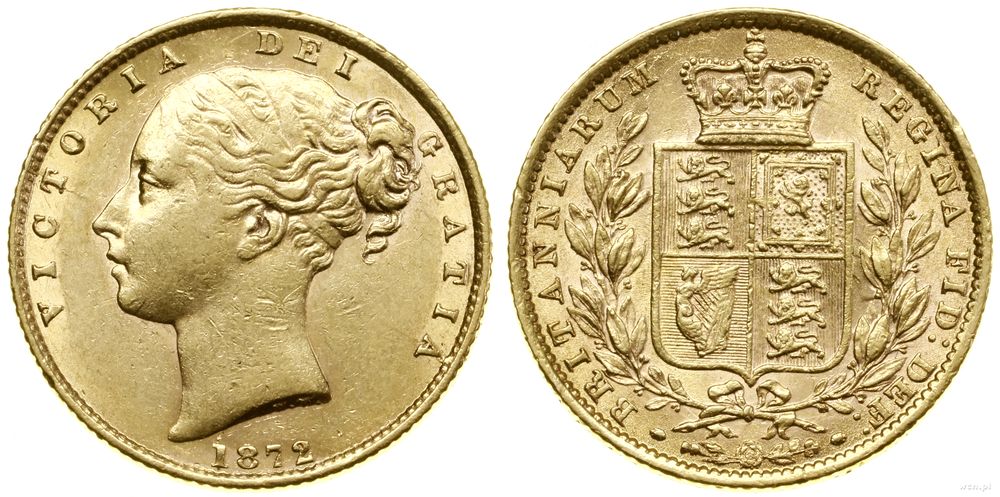 Wielka Brytania, 1 funt (1 sovereign), 1872