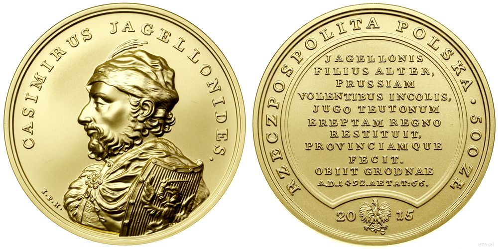 Polska, 500 złotych = 2 uncje, 2015