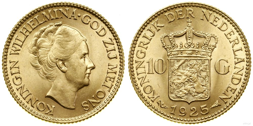 Niderlandy, 10 guldenów, 1925