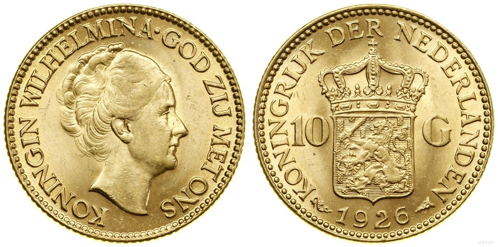 Niderlandy, 10 guldenów, 1926