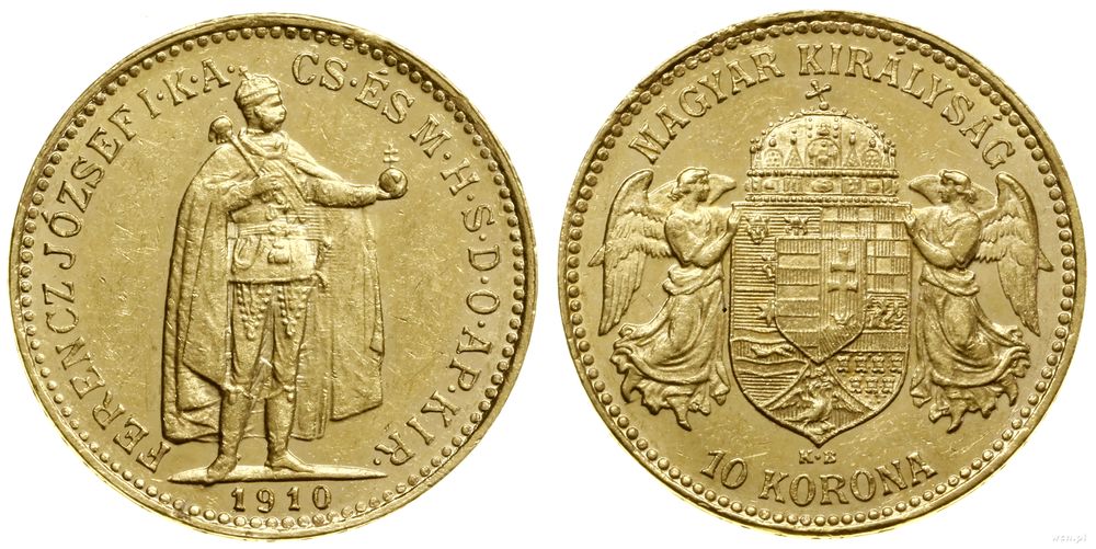 Węgry, 10 koron, 1910 KB
