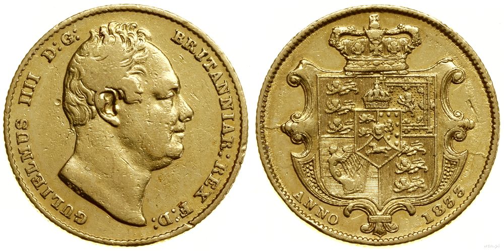 Wielka Brytania, 1 funt (1 sovereign), 1833