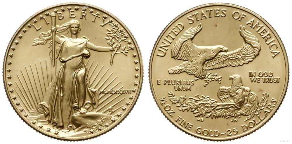Stany Zjednoczone Ameryki (USA), 25 dolarów, 1987
