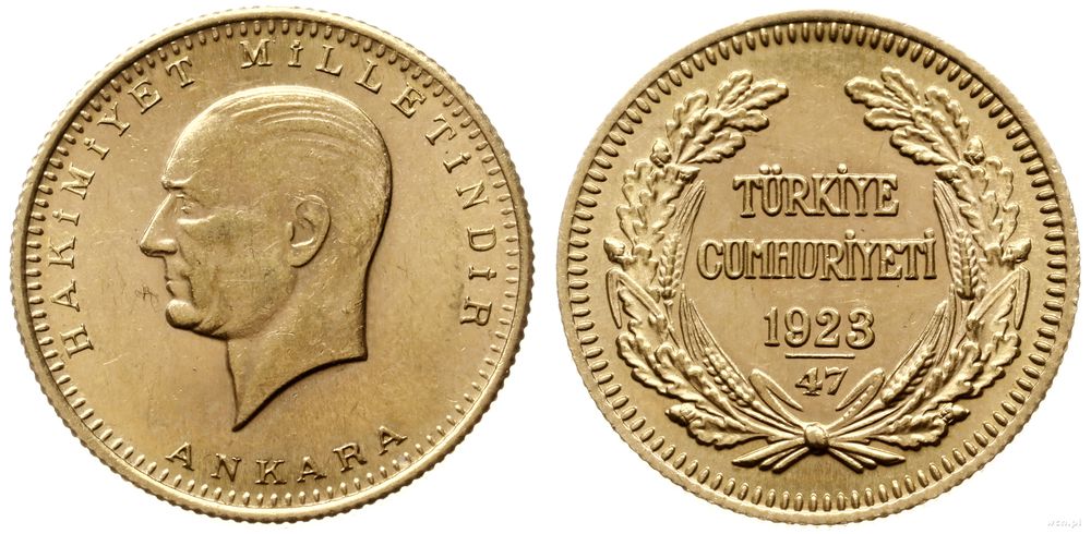 Turcja, 100 kurush, 1970 (AH 1923/47)
