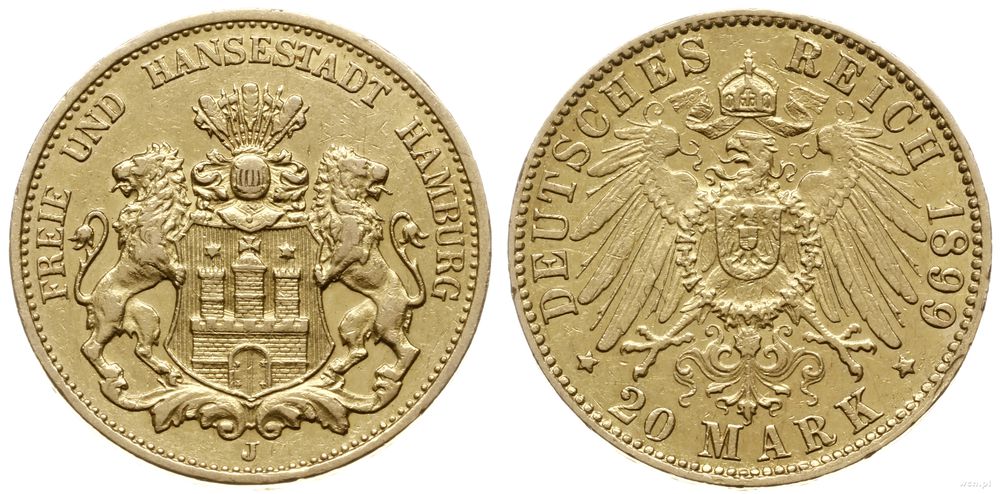 Niemcy, 20 marek, 1899 J