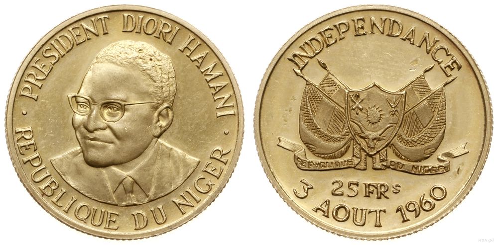 Niger, 25 franków, 1960