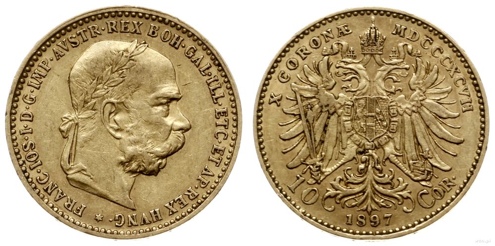 Austria, 10 koron, 1897