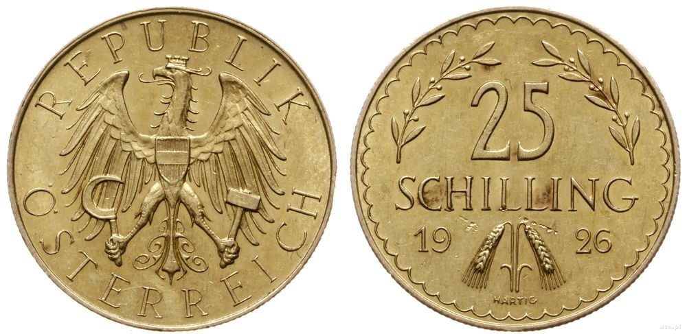 Austria, 25 szylingów, 1926