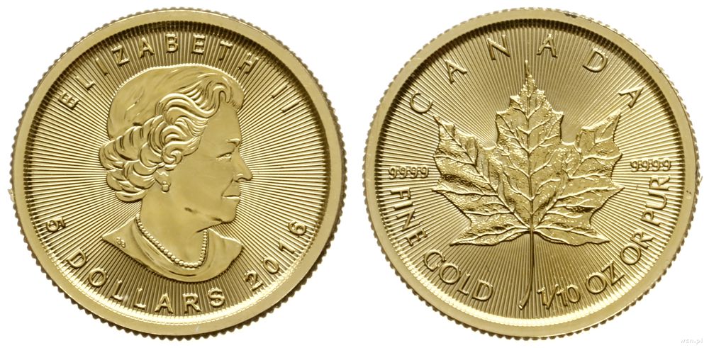 Kanada, 5 dolarów, 2016