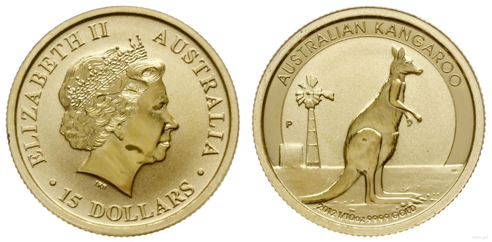 Australia, 15 dolarów, 2012 P