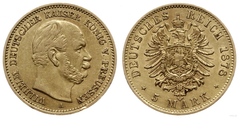 Niemcy, 5 marek, 1878 A
