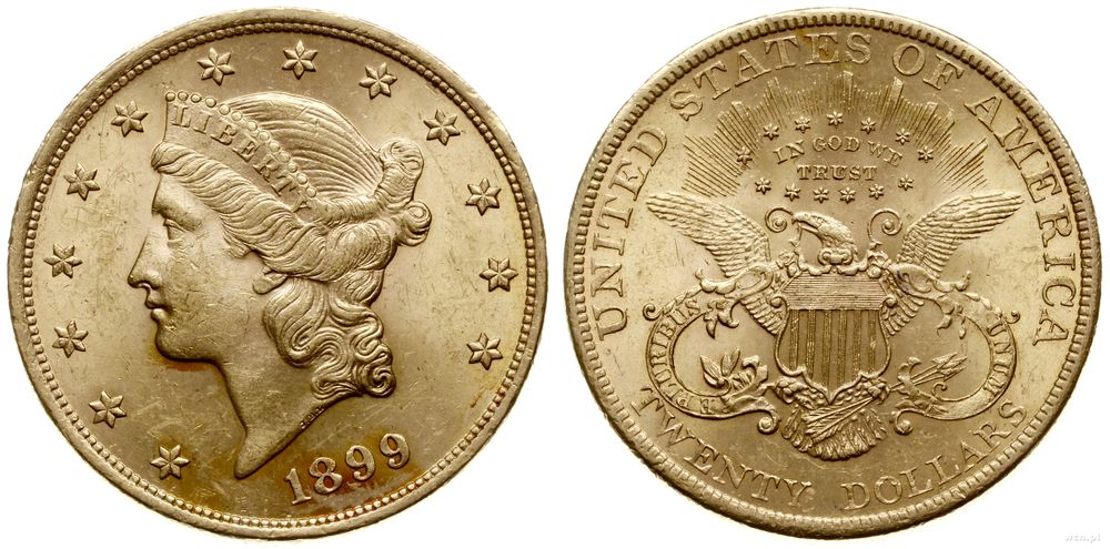 Stany Zjednoczone Ameryki (USA), 20 dolarów, 1899