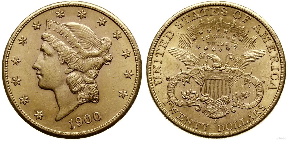 Stany Zjednoczone Ameryki (USA), 20 dolarów, 1900 S