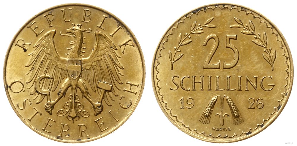 Austria, 25 szylingów, 1926