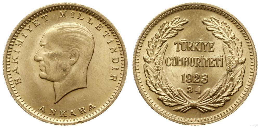 Turcja, 100 kurush, 1957 (1923+34)