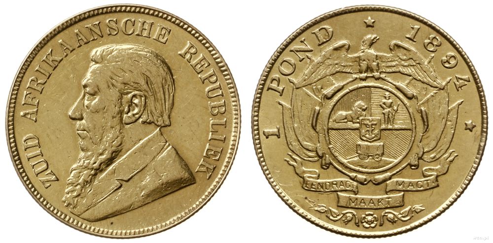 Republika Południowej Afryki, 1 pond (funt), 1894