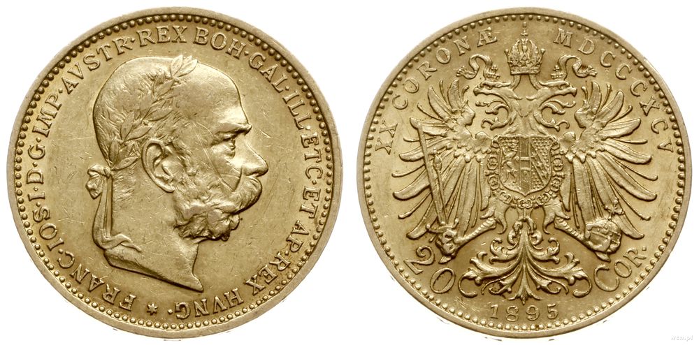Austria, 20 koron, 1895