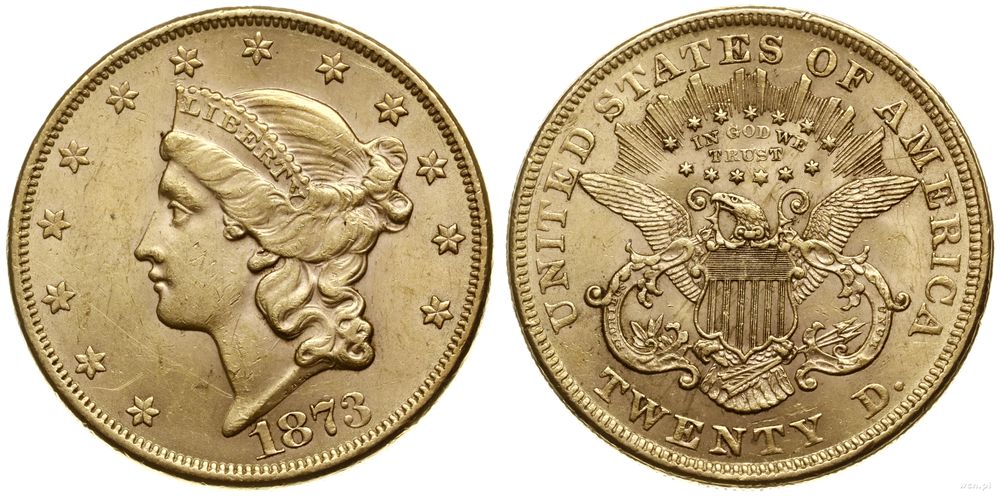 Stany Zjednoczone Ameryki (USA), 20 dolarów, 1873