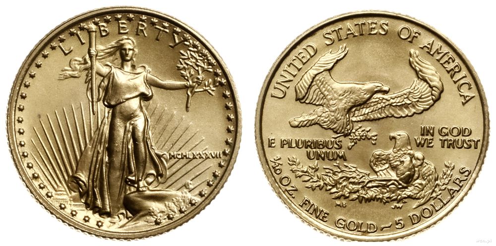 Stany Zjednoczone Ameryki (USA), 5 dolarów, 1987